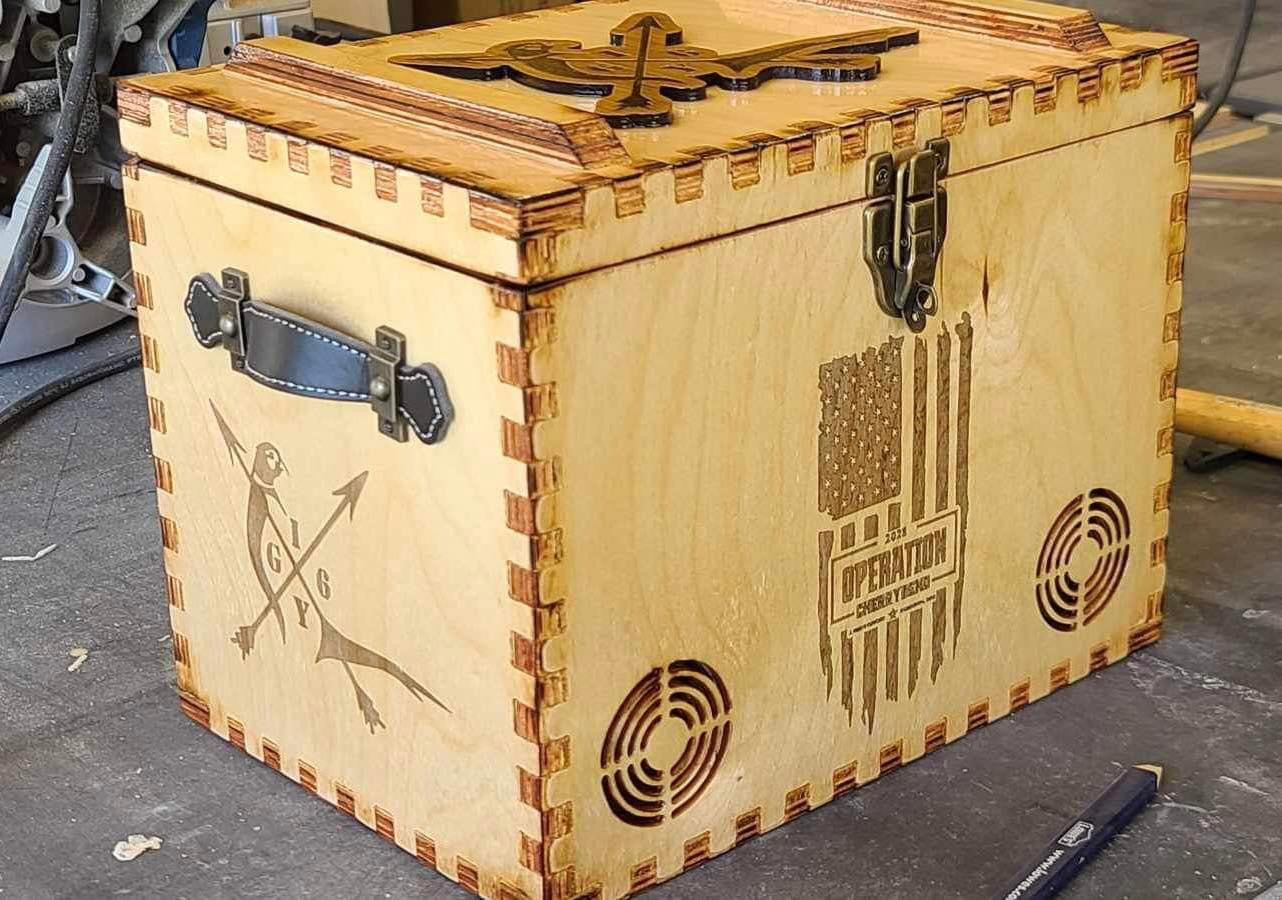 Ammo Crate with Bluetooth Speaker (CUSTOMIZEABLE)