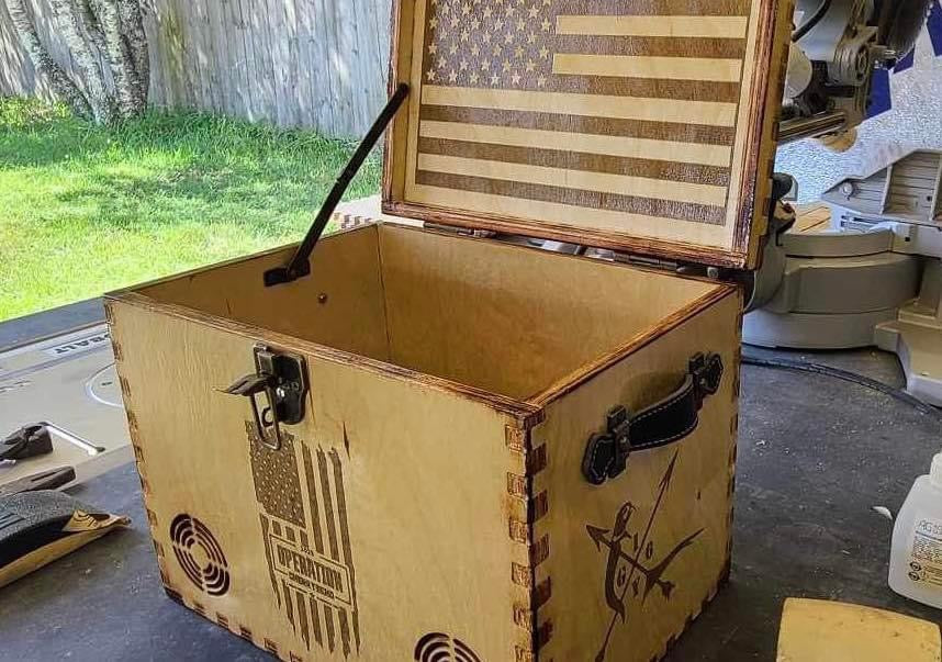 Ammo Crate with Bluetooth Speaker (CUSTOMIZEABLE)