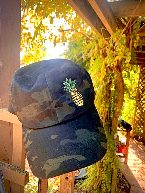 Pineapple Greande Black Camo Hat